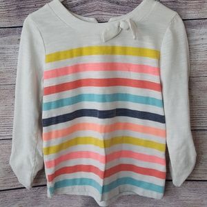 🍁3/$12 Long Sleeve Stripped Tee, girls 4T🍁
